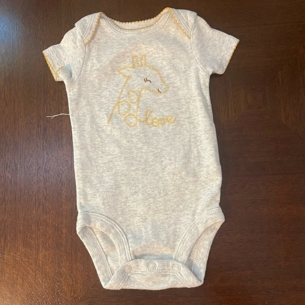Carter’s: Child of Mine | (2) summer short sleeve onesies | 0-3 month